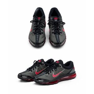 Nike Air Max 2009 Dark Grey Varsity Red Running Shoes 354750-008 Womens Size 7